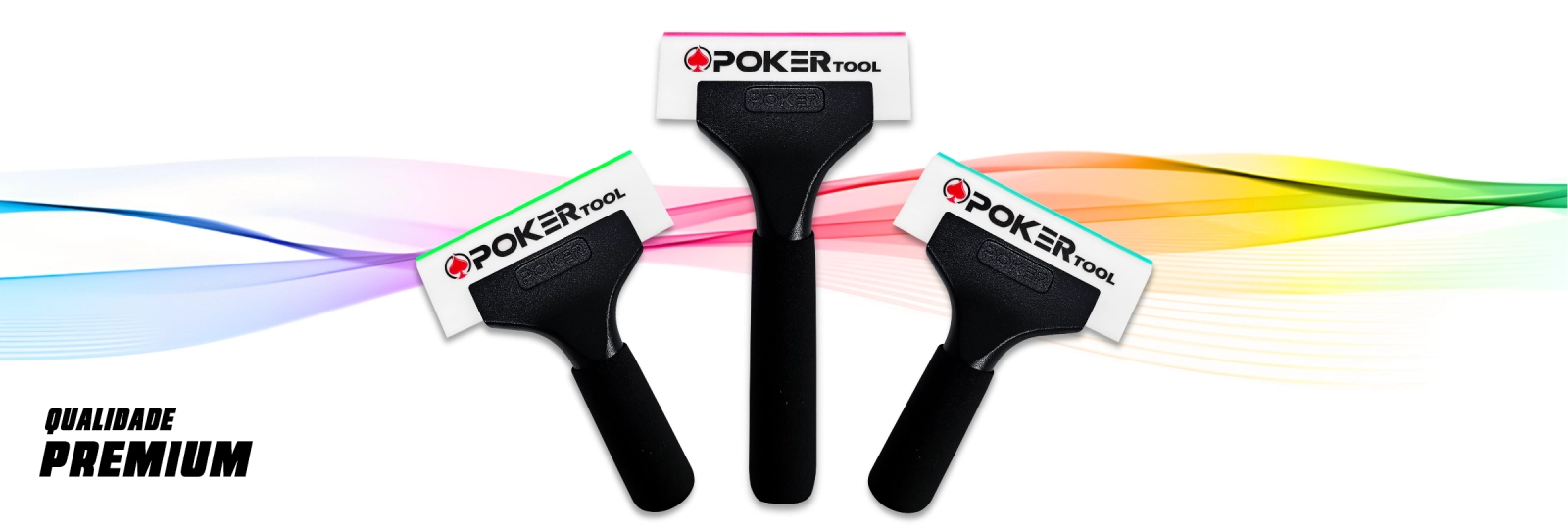 Poker Power Cord, rodo profissional desenvolvido especialmente para aplicação de películas em vidros,